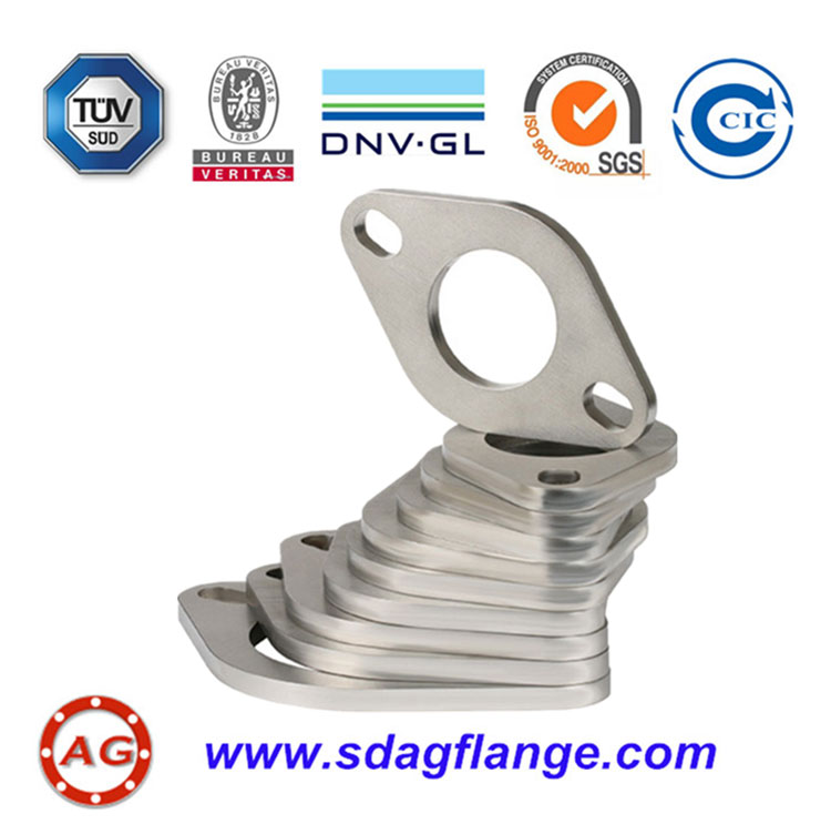 Oval ZINC-belagt flange